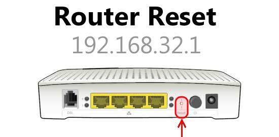 192.168.32.1 router reset